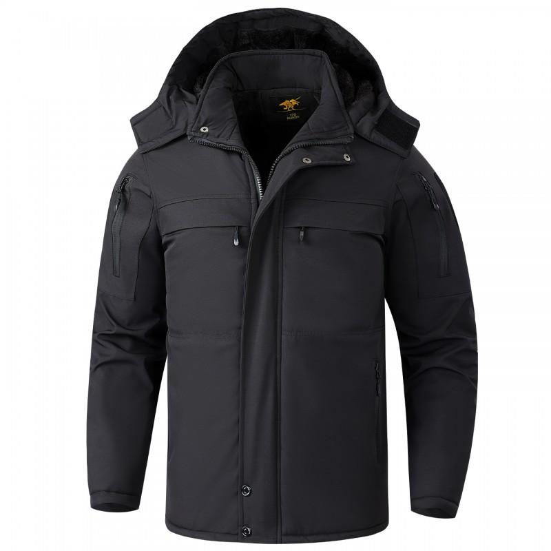Water-proof Cotton-padded Jacket Men's Velvet Cold-proof Windproof Warm Riding Clothes Outdoor Thick Cotton Coat