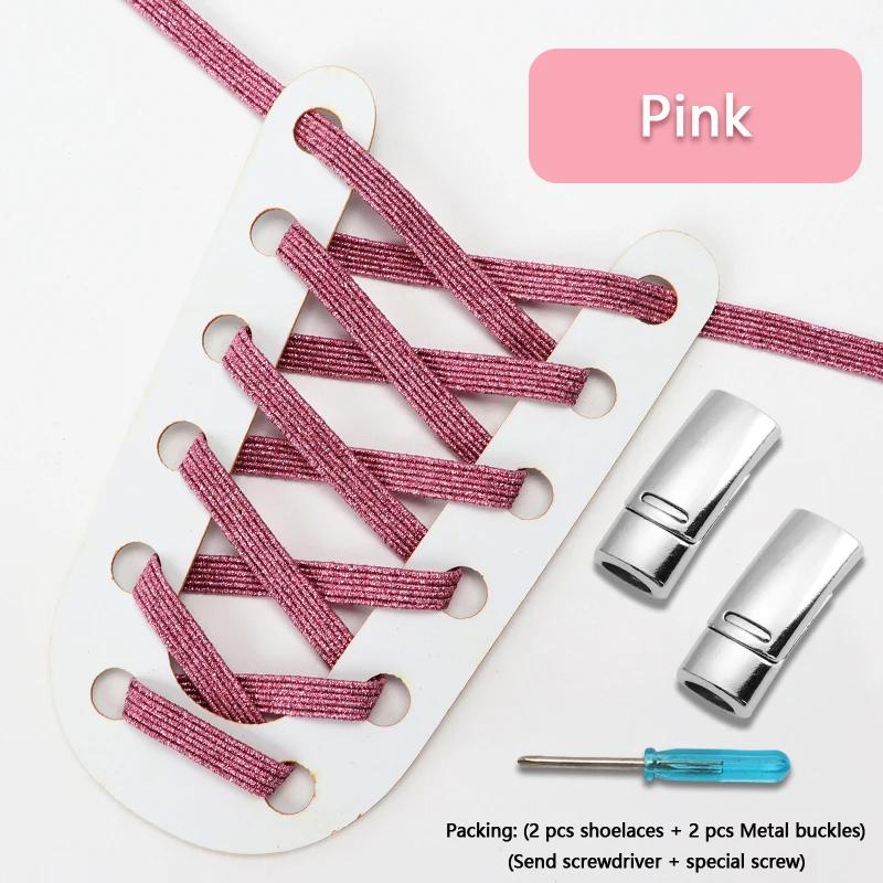 Colorful Elastic Laces Sneakers Magnetic Lock Shoe laces without ties Kids Adult Tennis No Tie Shoelaces for Shoes Accessories