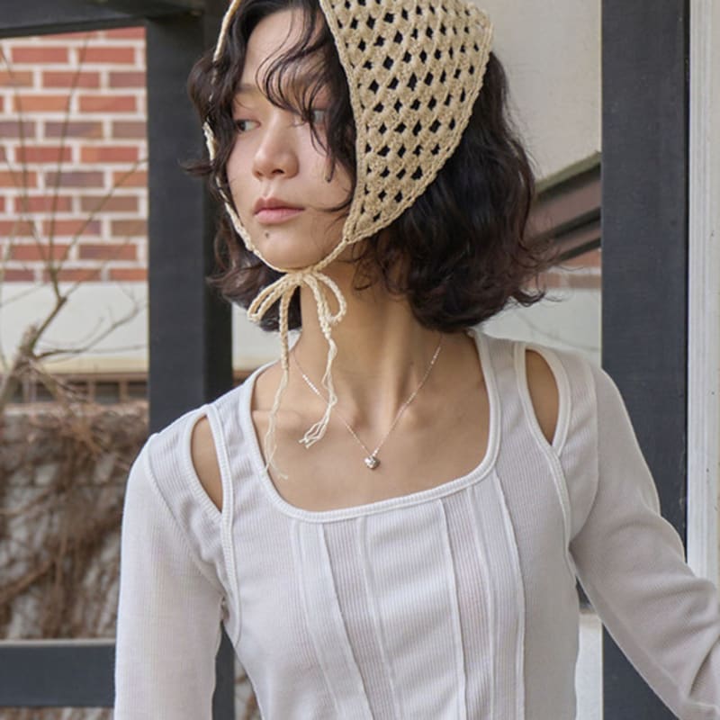 The GREEN Lab Knit Crochet String Bandana (3colors)