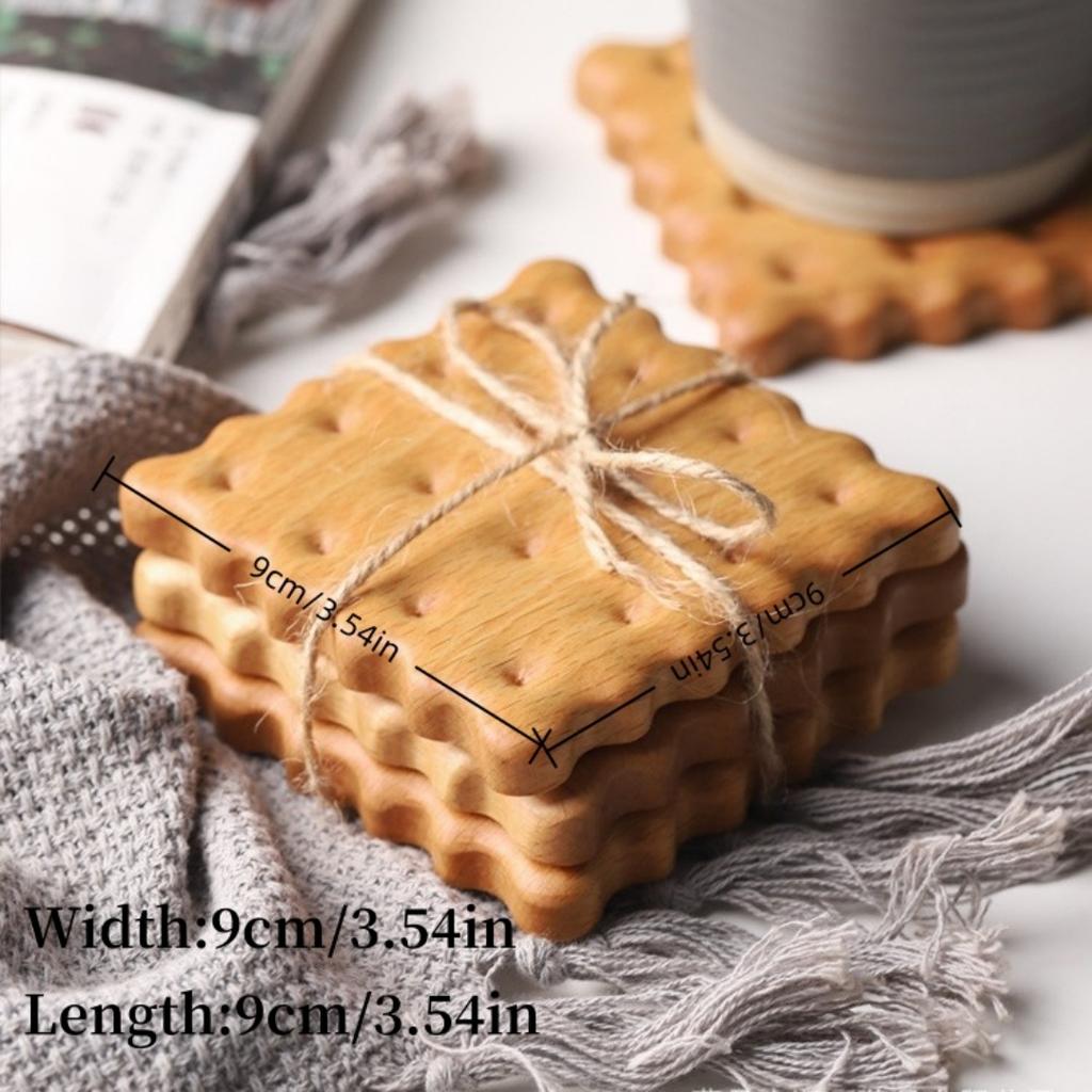1 Stück Kreativer Keksförmiger Untersetzer Kekse Untersetzer Einzigartige Wohnkultur Geschenk für Kaffeeliebhaber,Tischunterlage Untersetzer für Wohnkultur