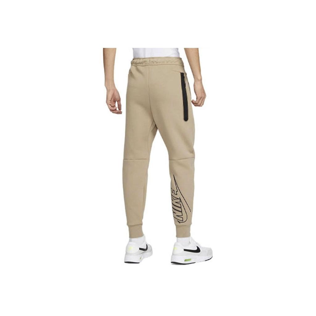 Nike Logo Embroidered Cuff Sweatpants Men Bottoms Khaki DX0582-247