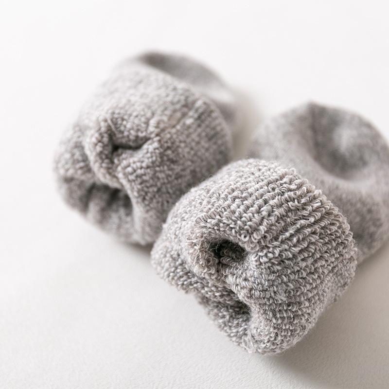 5 Pairs of Women's Winter Thick Warm Solid Wool Tube Socks