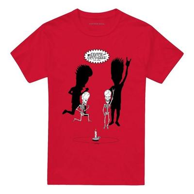 Beavis & Butthead Unisex Adult Rock Out Skeletons T-Shirt