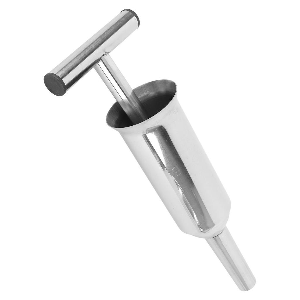 304 Stainless Steel Sausage Stuffer Tube Filler Meat Filling Funnel Stuffer Tube Manual Sausage