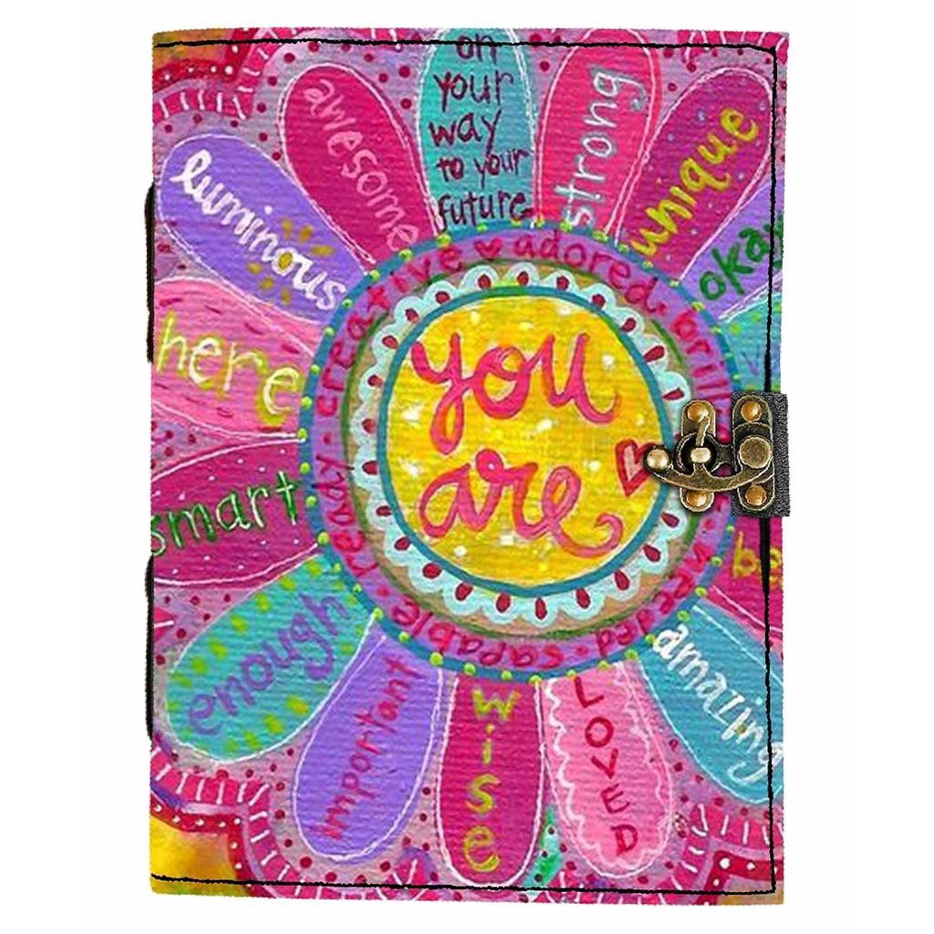 Leather Quote Printed Blank Pages Journal Diary for Personal & Office Use Planner Blank Diary (7 X 5 Inch)