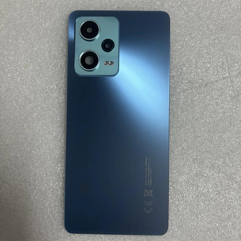 For Redmi Note 12 Pro 5G Battery Back Cover Rear  3D Glass Panel Housing Case Replace