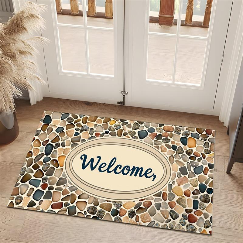 Welcome Entrance Doormat Home Decor Carpet Indoor Outdoor Floor Mat Living Room Bedroom Bath Kitchen Rug