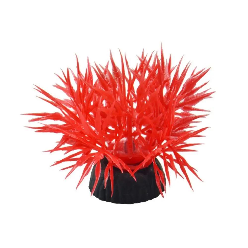 Artificial Aquarium Decorative Pvc Aquatic Plants Simulation Water Weeds Ornament Fish Tank Grass Flower Decoration Accessories