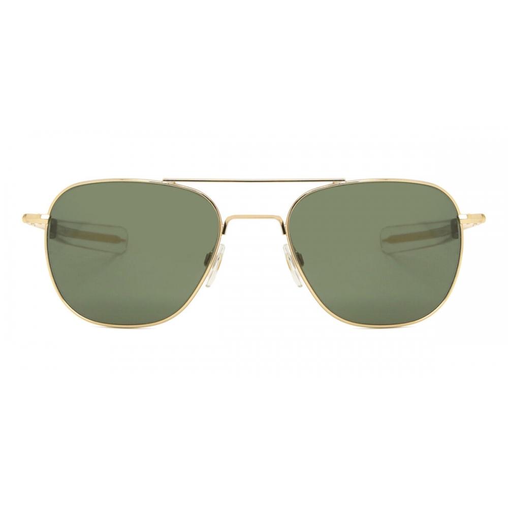 

Солнцезащитные очки унисекс American Optical Original Pilot 1gng Gold/55-20-140