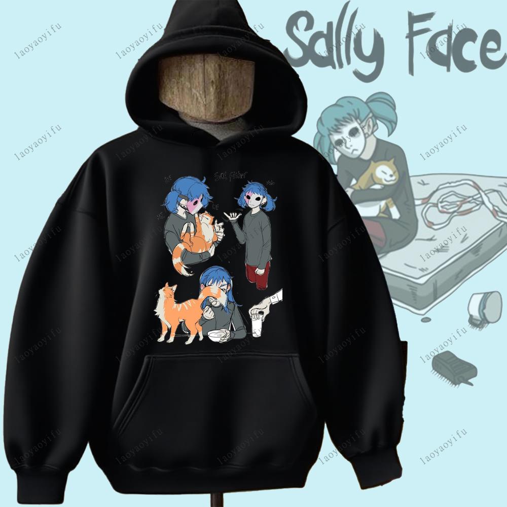 

Жіноче худі Sally Face Гра жахів та містики Sally Face Пуловер Комфортний світшот з особистістю Друковане худі M