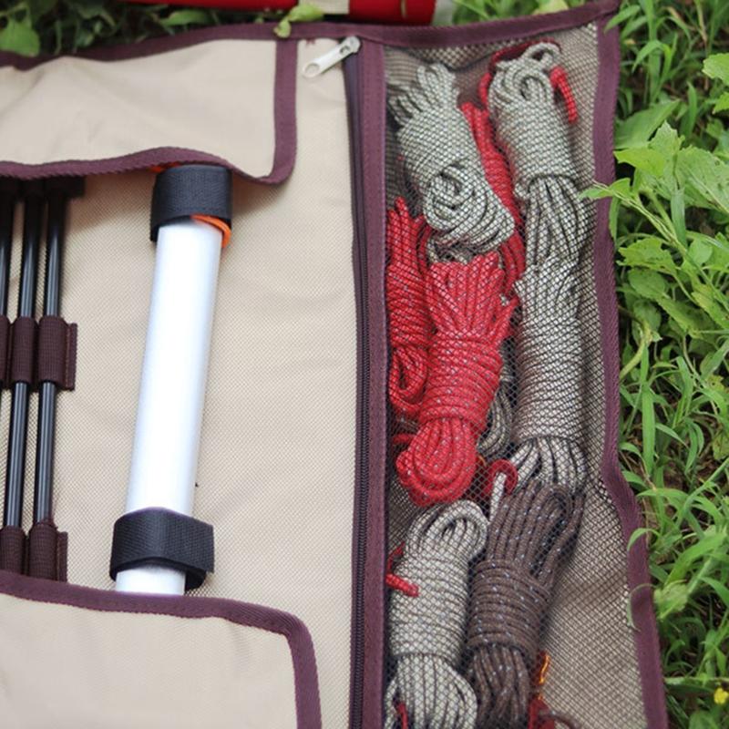Ground Nails Carry Case Outdoor Camping Accesorries Storage Bag  Rope Handbag Ground Nails Hammer Storage Bag
