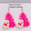 Santa Chihuahua & Kitten Christmas Earrings - European & American Holiday Ornaments