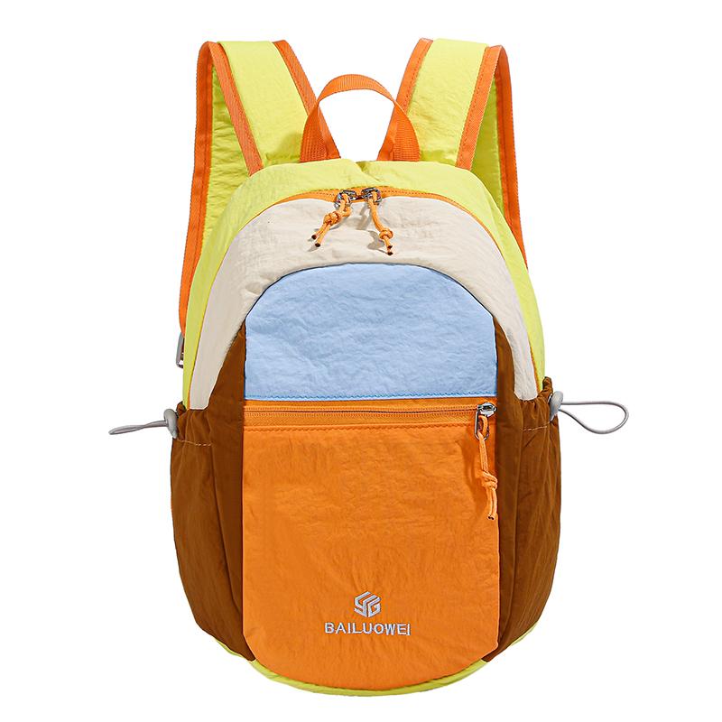 Color Block Backpack Unisex Commuter Lightweight Large Capacity Travel Backpack