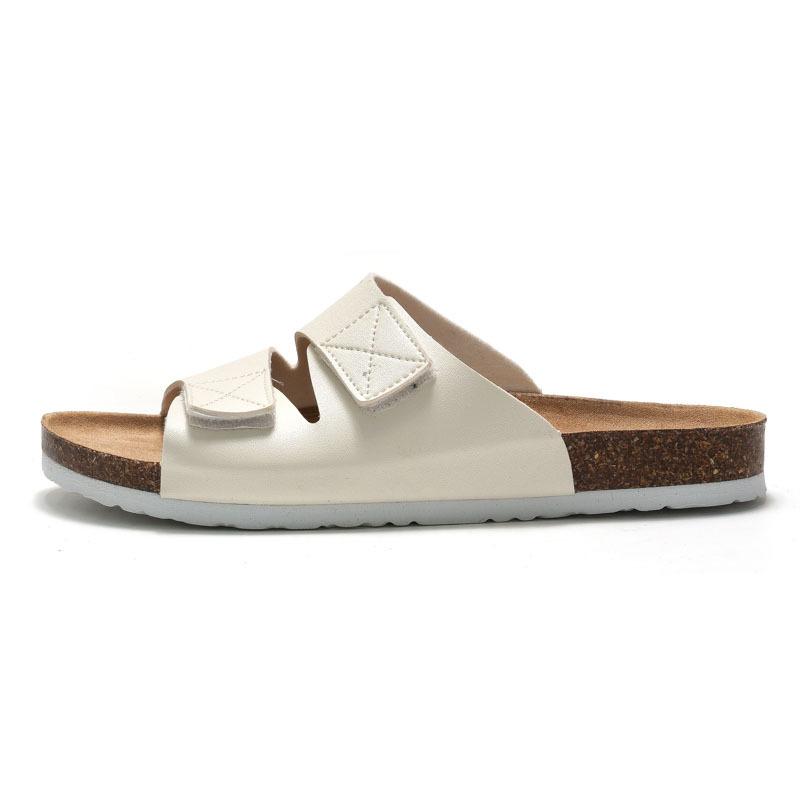 2026 New Spring and Summer New Men Cork Slippers Men Sandals and Slippers Hook and Loop Beach Shoes.