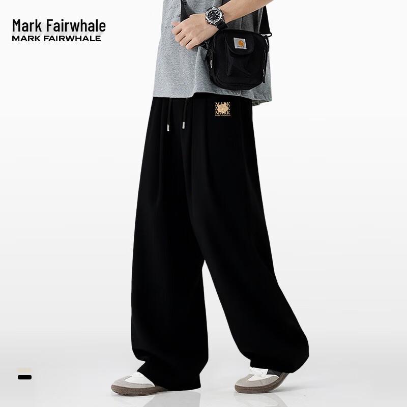

MARK FAIRWHALE Men s Ice Silk Loose Straight-Leg Track Pants 2XL