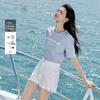 Women's Commuter Style Printed Cotton T-Shirt