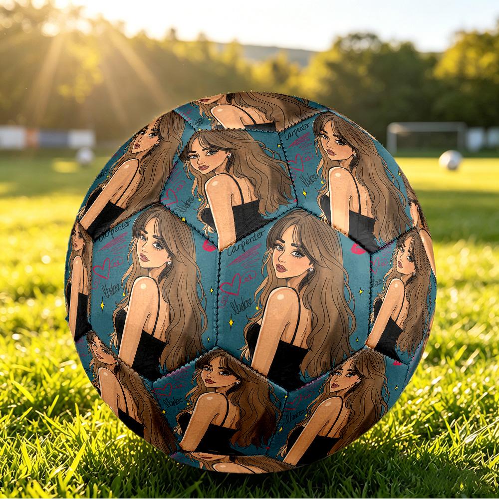 Sabrina Carpenter Size 5 Soccer Ball, Durable Standard Football For Training Match Outdoor Sports