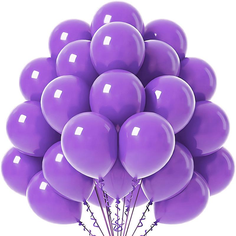 20-Pack 10-Inch Solid Color Balloons for Birthday, Wedding, or Event Decoration