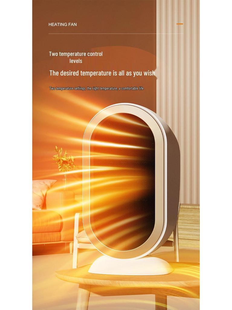 Portable Mini Desktop Fan Heater for Home & Office