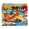 Hot Wheels Monster Truck Survival Includes 2 Mini Cars Vehicle Toy Playset for Ages 4 and Up Orange JFR07 Race!