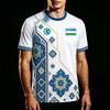 Uzbekistan National Flag 3D Printed Football Suit Men's Breathable Training Suit T-shirt Traditional Pattern O-neck Top