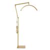 23-Inch Gold Cantilever Half-Moon Lamp, 36W, 3 Color Modes for Eyebrow, Tattoo, Manicure, U-Shaped Eyelash Extension