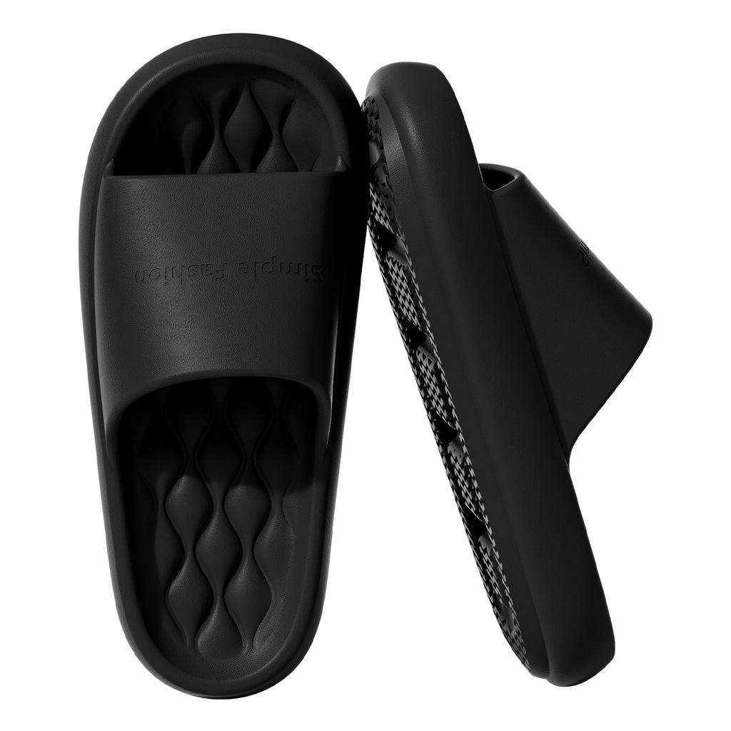 Thick Bottom Women Home Slippers Platform Beach Indoor Slides Fashion Comfortable Non-slip Slippers Breathable Lightweight Men Bathroom Slippers