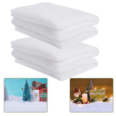Runtowo Simulation Snowflake 80x240cm Christmas Tree Skirt ,Artificial Cotton Christmas Snow Cover 2025 Merry Christmas Decor