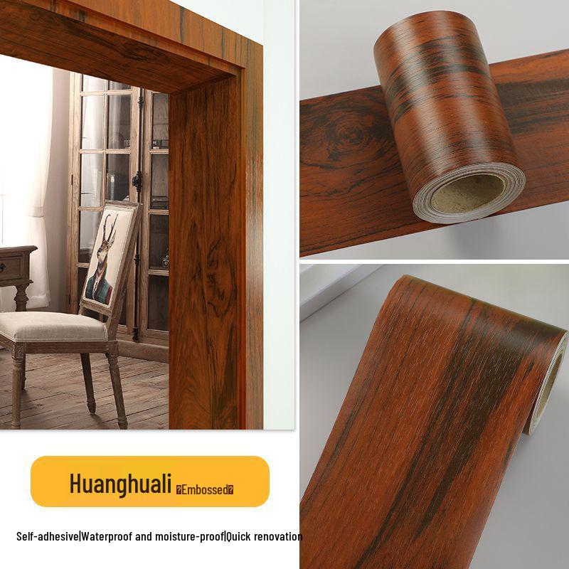Self-Adhesive Wood Grain Door Frame Repair Trim Strip