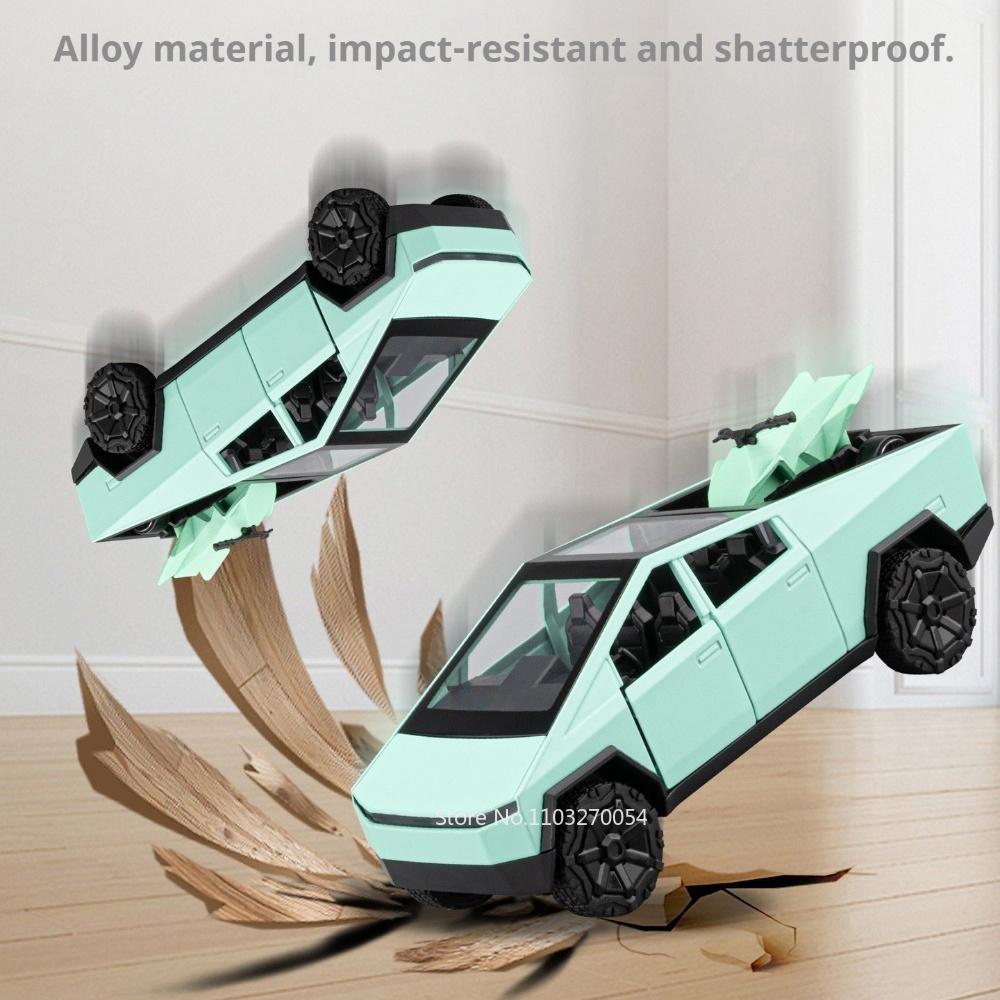 1:36 Legierung New Energy Pickup Modell Spielzeug Druckgussauto Hinterrad Rückstellkraft Türen Können Geöffnet Werden Miniaturfahrzeuge Kinderspielzeug