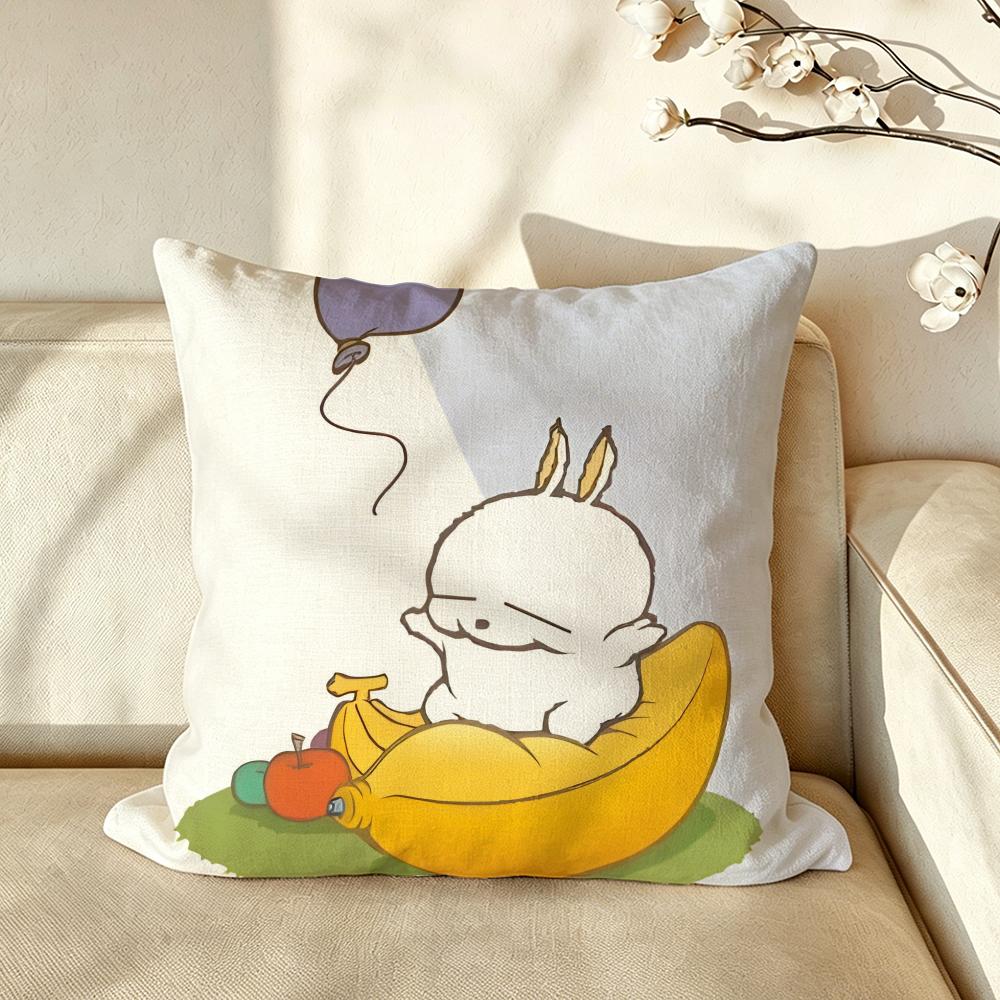 Character MMashiMaro Cushion Cover Pillow Case Antidustmite Pillowcase Silky Short Plush Sofa Cushion Cover hot