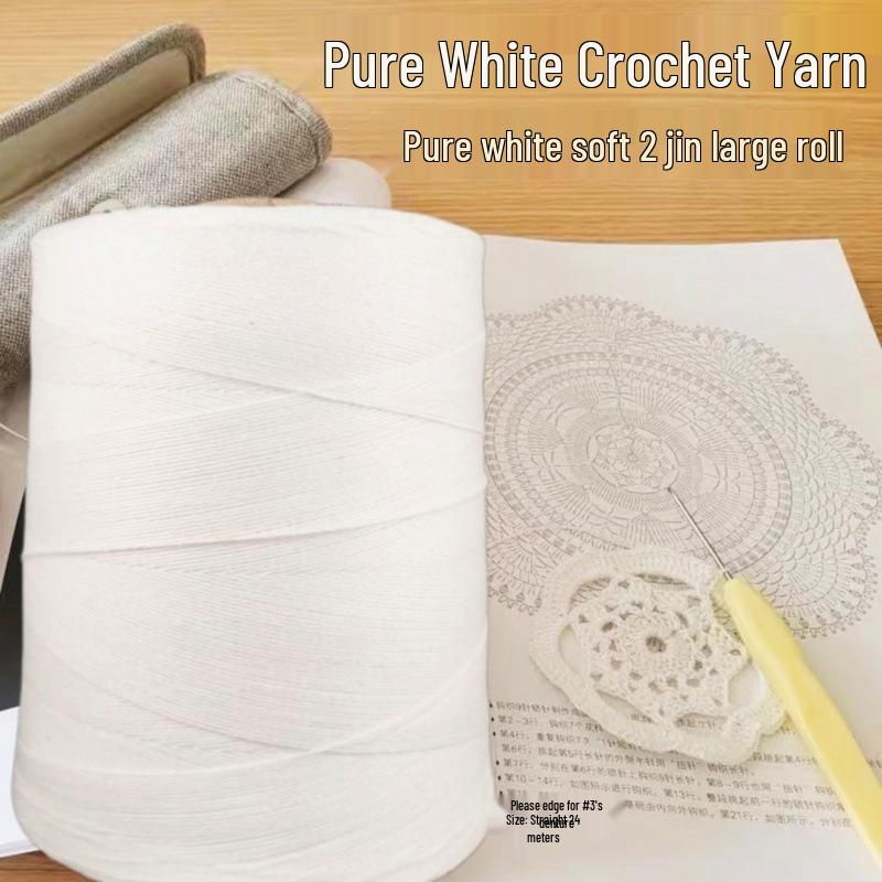 Handmade Pure White Fine Cotton Crochet Curtains, Coasters, Tablecloth & Sofa Towel