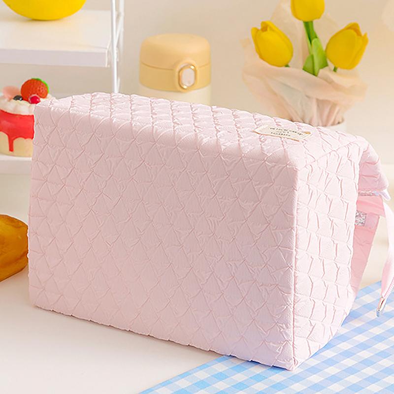 Solid Colour Women Waterproof Tote Bag Insulation Food Bag For Office Lunch Box Bag  Able Simple Large Capacity