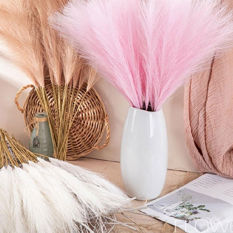 10 Τεμάχια Τεχνητό Μπουκέτο Πάμπας Γρασίδι DIY Βάζο Λουλουδιών Ψεύτικο Φυτό Καλαμιά Διακόσμηση