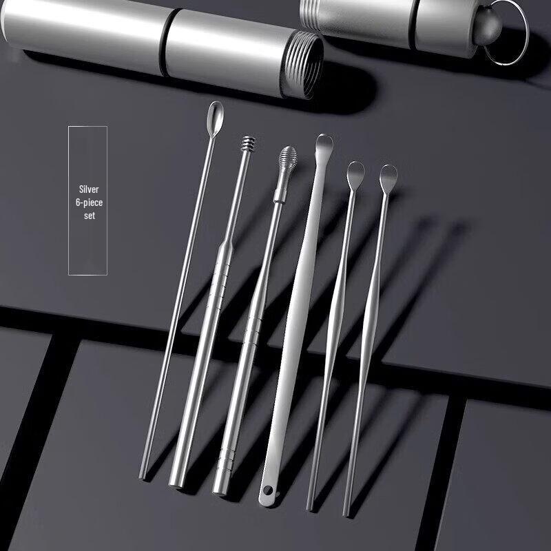 LIEI Professional Spiral Ear Pick 6-Piece Set