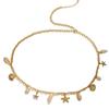 European & American Beach Resort Pearl and Starfish Waist & Body Chain
