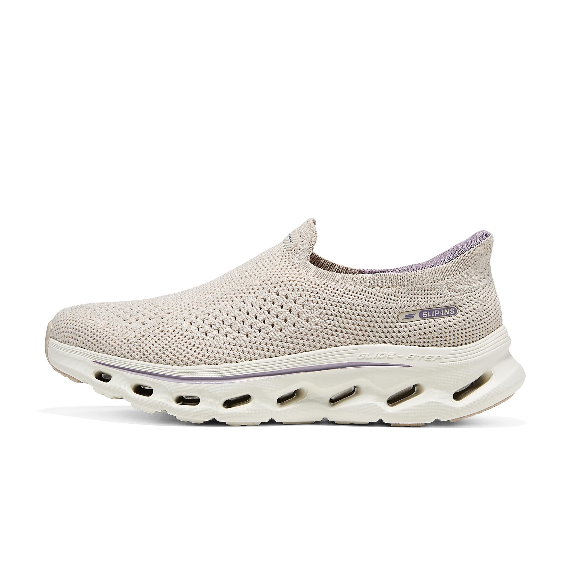 Skechers Go Walk Glide-Step 2.0 Удобные Универсальные Амортизирующие Дышащие Поддерживающие Упругие Обувь для Ходьбы Детские кроссовки Натуральный 125146-NAT 35.5