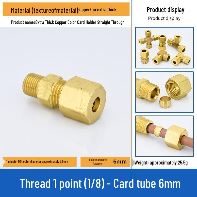 

High-Pressure Copper Ferrule Elbow Fitting for Textile Machine Humidifiers - Multiple Sizes