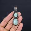 Blue Chalcedony 925 Solid Sterling Silver Pendant, Handmade Gemstone Pendant Jewelry, Gifts For Wife Brand New Pendant