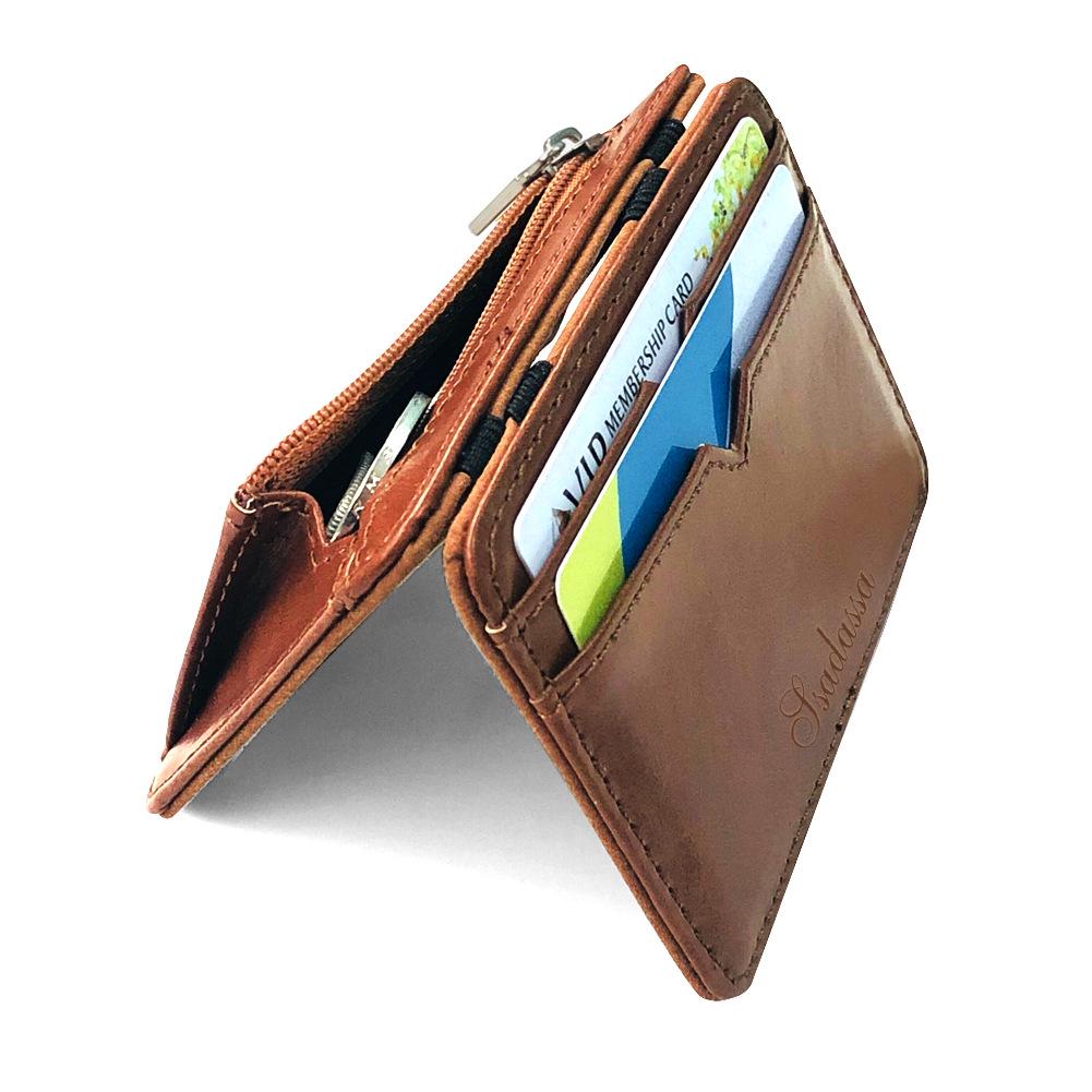Korean Style PU Magic Wallet & Card Holder Sleeve for Students and Men
