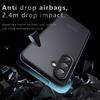 For Samsung Galaxy A26 5G Case Skin-Touch TPU+PC Matte Phone Shell,Transparent Black