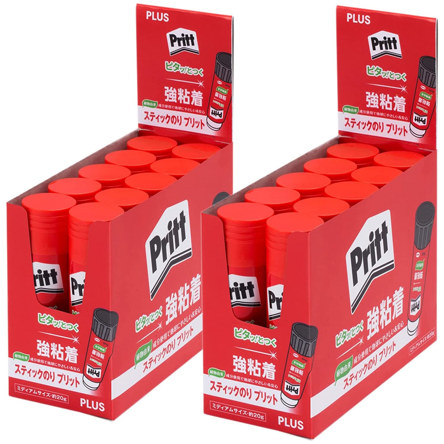

PLUS Glue Stick Pritt Средний размер Набор из 20 шт Красный 29-704×20 красный