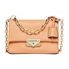 Cece Gold Buckle Flip Solid Color Chain Style Leather Shoulder Bag Extra Small Women's Cantaloupe Color