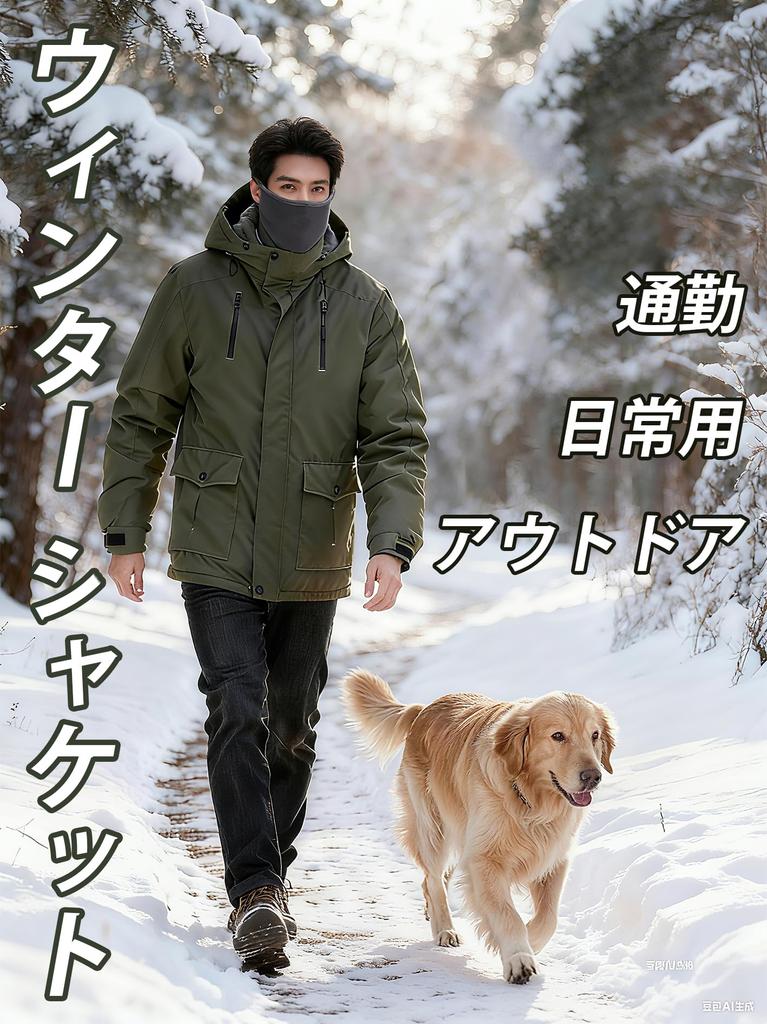 Outdoor Mountain Detachable Lining [Peakwell] Men's Coat, Autumn/Winter, Parka, Fleece-lined Jacket, Hiking/Skiing, Zippered, Windproof, Warm, (Cowboy