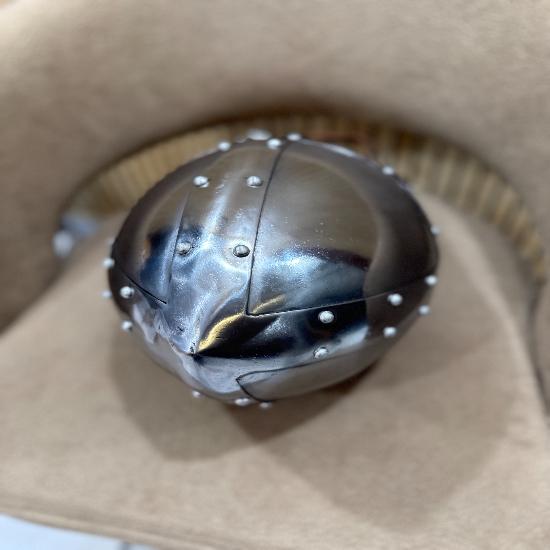 Handmade Henning Steel Spangenhelm – Medieval Viking Helmet, Wearable Steel Armor for LARP, Reenactment & Cosplay