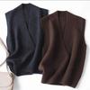 Women's V-neck Sleeveless Vest Versatile Style Retro Vintage Style Versatile Layering Items All Seasons