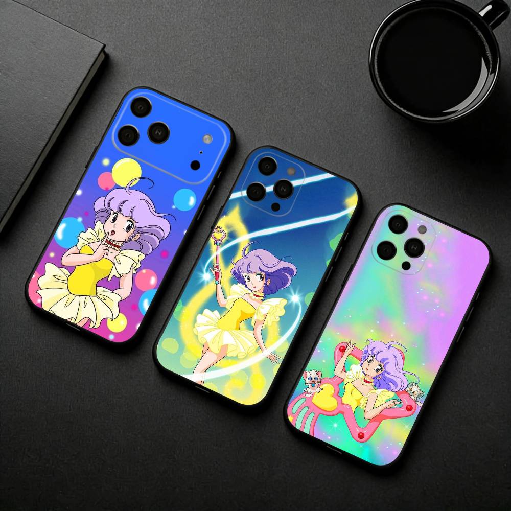 M-Magical Angel Creamy M-Mami Phone Case For iPhone 17pro, 16,15,14,13,12,11 X XR Plus,Others Soft Black Cover