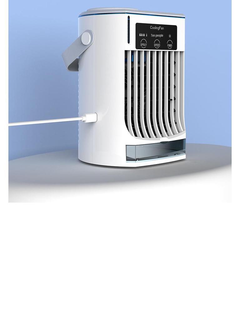 USB-Powered Leafless Mini Air Conditioner Fan for Home or Office