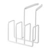 Jitsugyo Sponge Holder for Faucet, 3 Rows, White, Approx. W12.5 X D16.5 X H13.5cm Plate Sponge Holder Kitchen Storage 4399