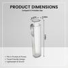 6pcs Portable Transparent Plastic Toothpick Holder - Compact & Durable Design for Travel, Kitchen, and Restaurant Use